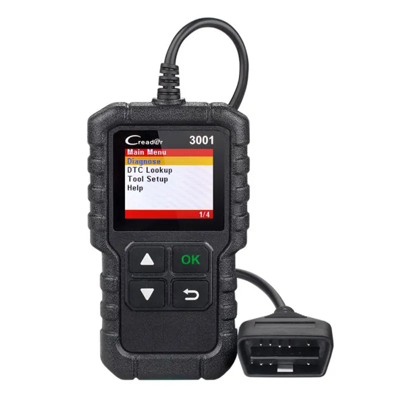 

Оригинальный сканер кодов Launch Creader 3001 OBDII/EOBD, инструмент для диагностики автомобиля, отключение освещения двигателя, поддержка языков