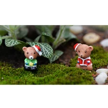 10 шт микро пейзаж смолы бонсай Сказочный Сад Декор рождественские медведи