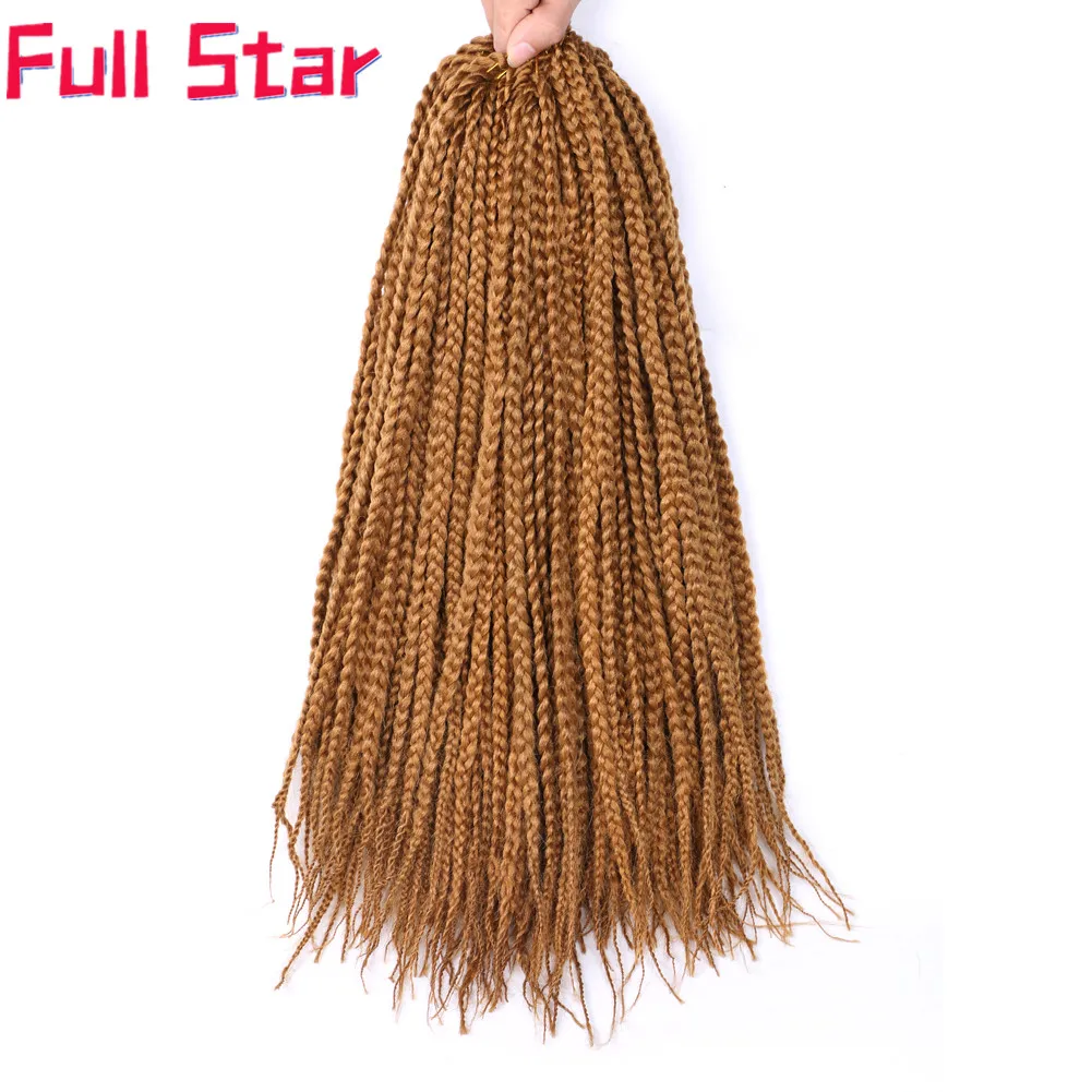 Full Star Small Box Braids 14” 18” Brown Ombre 613 Brown Bug Synthetic Hair  Crochet Braids 22 Strands/pack For Black Women - Synthetic Braiding  Hair(for Black) - AliExpress