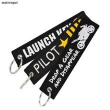 Горячая Аэрокосмическая лозунг карточка для вышивания подвеска ремень для мотоцикла автомобильный брелок для mercedes, ford honda брелок для мужчин и женщин брелок