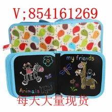 Детская доска для рисования с граффити, портативная двухсторонняя полезная маленькая доска с ручкой для рисования