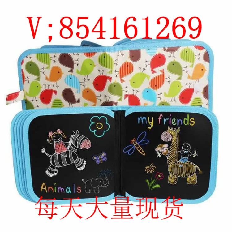 

CHILDREN'S Drawing Board Graffiti Writing Whiteboard Portable Double-Sided Usable Small Blackboard Wipable Gouache Pen Painted P