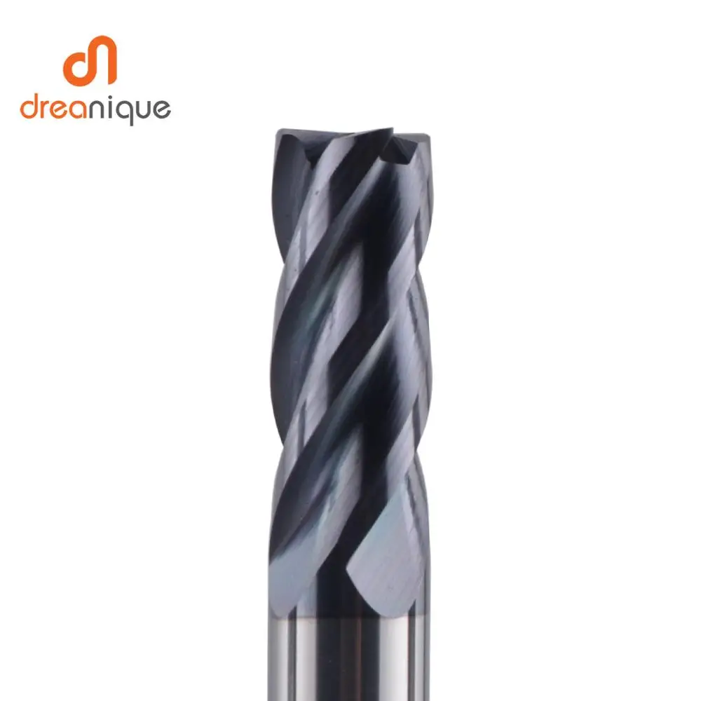 fraise en bout Fraise en acier au tungstène acier inoxydable durable pour fraiseuse tournant le traitement fin en acier de moule D4*50 * 4T fraise en bout Fraise en acier au tungstène acier inoxydable durable pour fraiseuse tournant le traitement fin en acier de moule D4*50 * 4T
