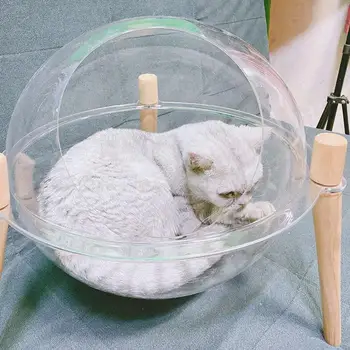 

Step on the milk cat's nest to keep warm in winter with closed removable washable capsule