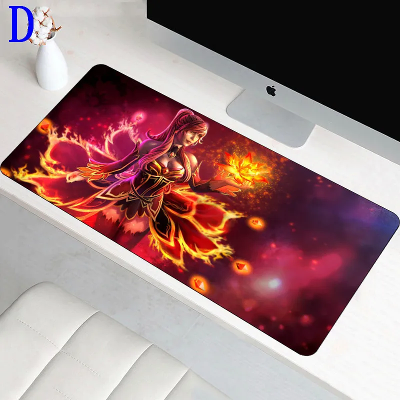  80x40cm Dota 2 Fashion Mouse Pad Large XL Rubber Laptop Lock edge Mouse Mat Keyboard Pad Speed Game