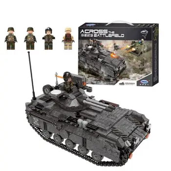 

Across Battlefield Military Xingbao 06018 Series The Armoured Vehicle Tank Building Blocks Modeleducational Bricks Toys Gift