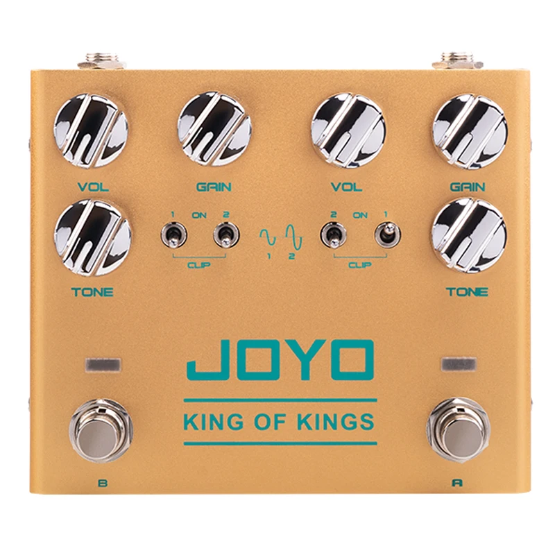 

JOYO Золотая электрическая винтажная педаль для эффектов Overdrive, Классическая фотоэлектрическая гитара, аксессуары для педалей с несколькими эффектами