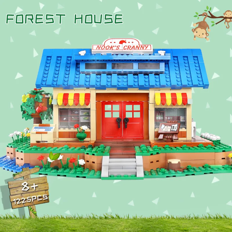 US $72.00 Yeshin K103 Streethouse Building Toys The Animal Crossing House Assembly Bricks Model Building Blocks Kids Christmas Toys Gifts