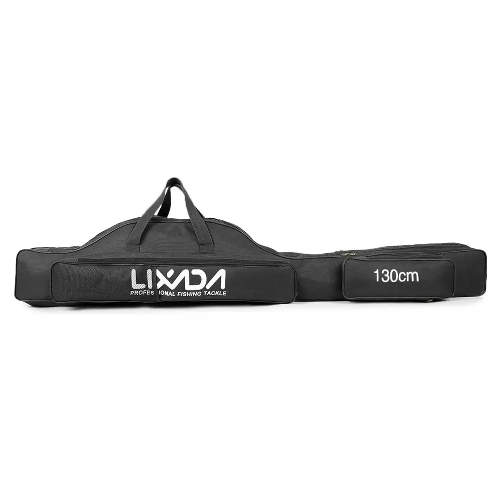 black 130 cm Lixada рыболовные Bag100/130/150 см Портативный складная сумка для рыболовной удочки сумка для хранения рыболовных снастей сумка для переноски CaseTravel сумка для инструмента - Цвет: black 130 cm