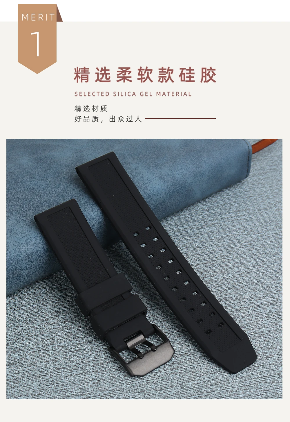 Rubber Watch Strap 22mm 23mm Watch Band Waterproof Sport for Luminox Watchbands Silica Gel Bracelet for Men Belt Black Fashion