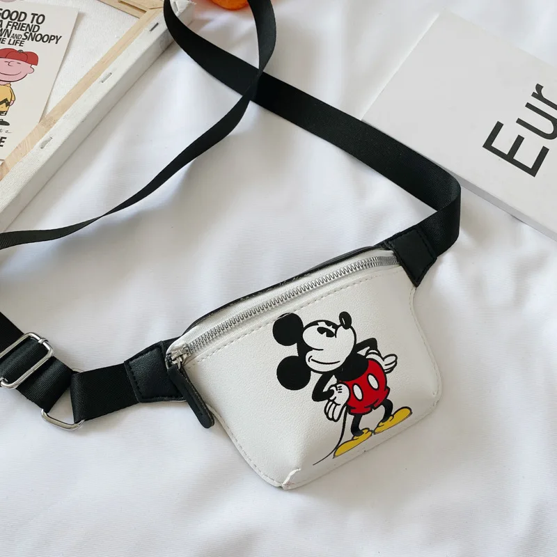 Disney pu dessin animé fille garçon sac de messager minnie mickey souris sac à bandoulière mode sac à main sac à monnaie