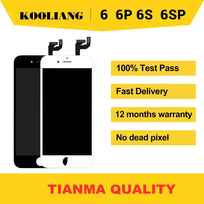 TIANMA качество A + для iPhone 6S Plus pantalla LCD с истинным 3D силой кодирующий преобразователь
