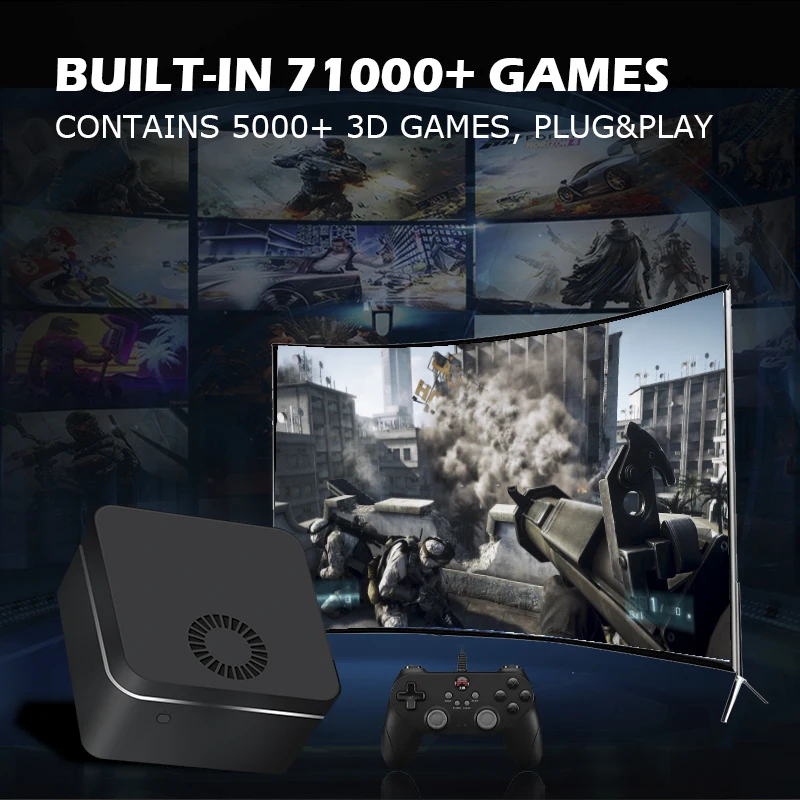 Retro Video Game Console Chuwi Super Console X PC Mini Box WIN 11 Pro and Gaming For SEGA/PS2/WII/PSP/N64 Build-in 71000+ Games