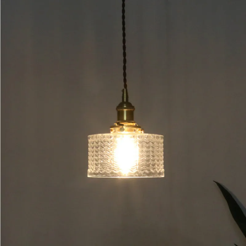 Современная японская латунь стекло Droplight лаконичная спальня столовая прикроватная прохода балкон подвесные светильники