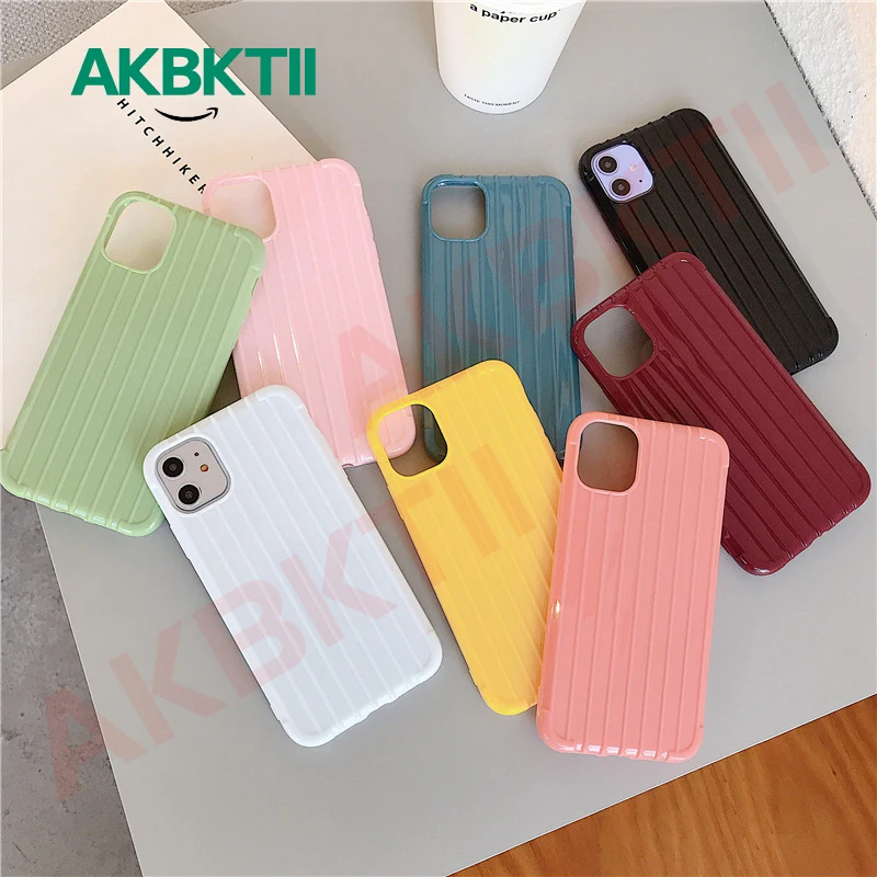 Роскошные Чемодан чехол для телефона iPhone 11 Pro XS MAX Модный костюм Чехол багажник