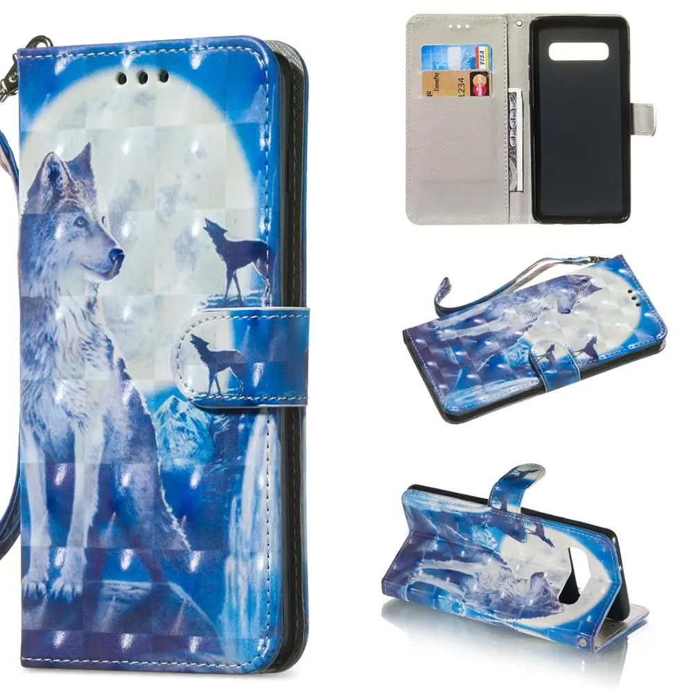 Роскошный модный кожаный чехол для samsung Galaxy S10E S10 Plus, S7 Edge, S8, S9 Plus, кошелек, держатель для карт, откидная крышка-подставка