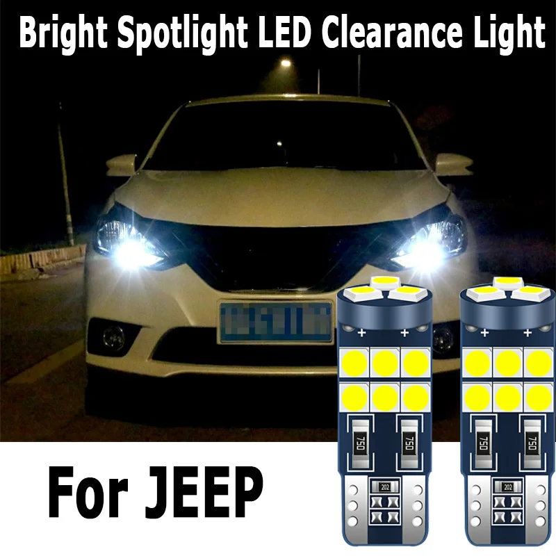 

1pcs Car LED Clearance Lights W5W T10 194 Bulb Lamp For JEEP Grand Cherokee Wrangler Liberty Commander Compass Renegade Patriot