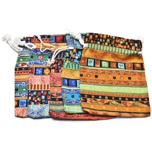 1 шт. идеальные экзотические сумки на шнурке Рождественский свадебный подарок мешочек для украшений льняная ткань упаковка с Кулиской