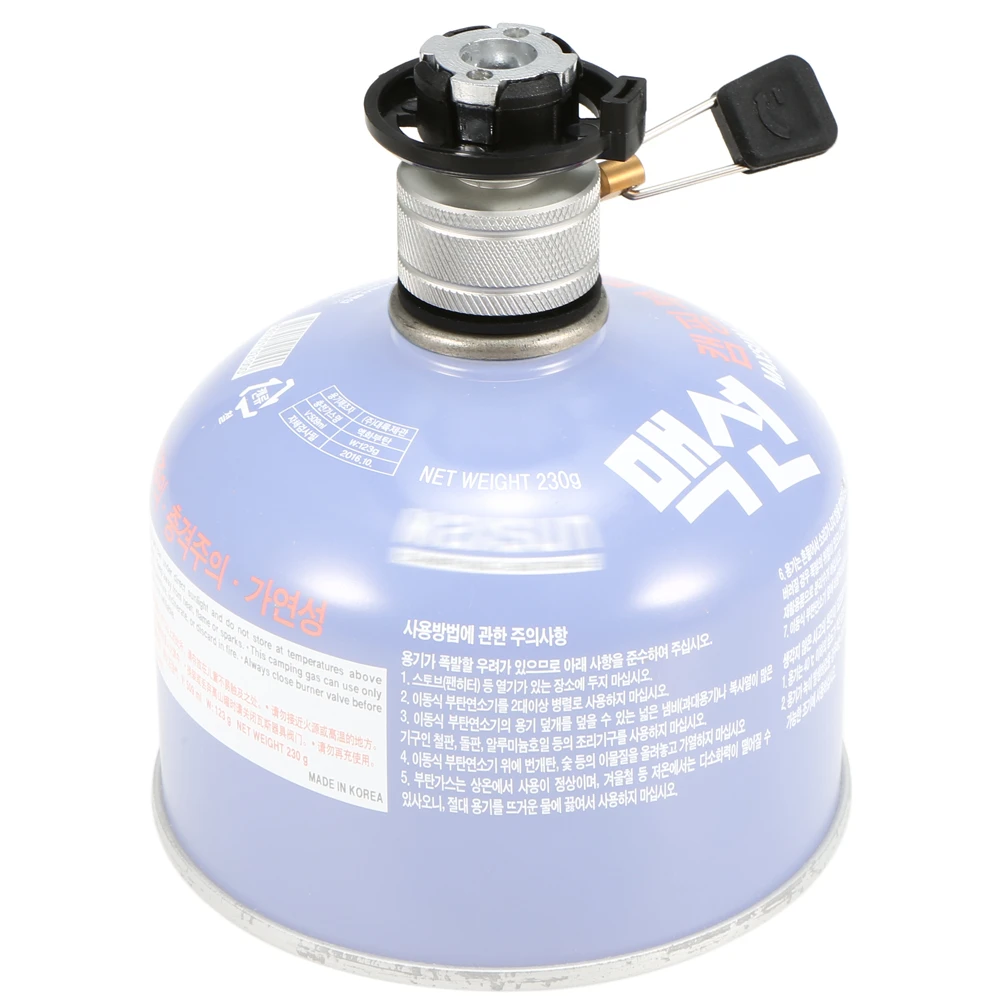 

Camping Picnic Stove Gas Tank Adapter with Adjustable Valve Outdoor Cooking Gas Cartridge Canister Converter Outdoor Cookware