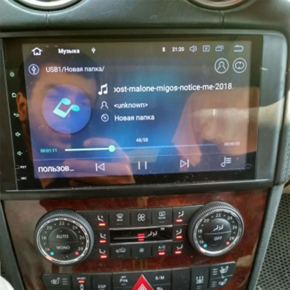 Автомагнитола 2DIN gps Android 10 фотомагнитола мультимедийный плеер для Mercedes Benz ML W164 ML300