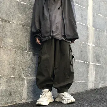 

2020 New Loose Overalls Korean Style Of The Ins Retro Bf Wind High Street Hip Hop For Unisex Students Wide Leg Cec Trousers