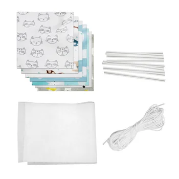 

1 Set DIY Mask Material Bag Mask Making Supplies Face Mask DIY Kit Mask Supplies Portable Mask Tools Protection Accessory for Ho