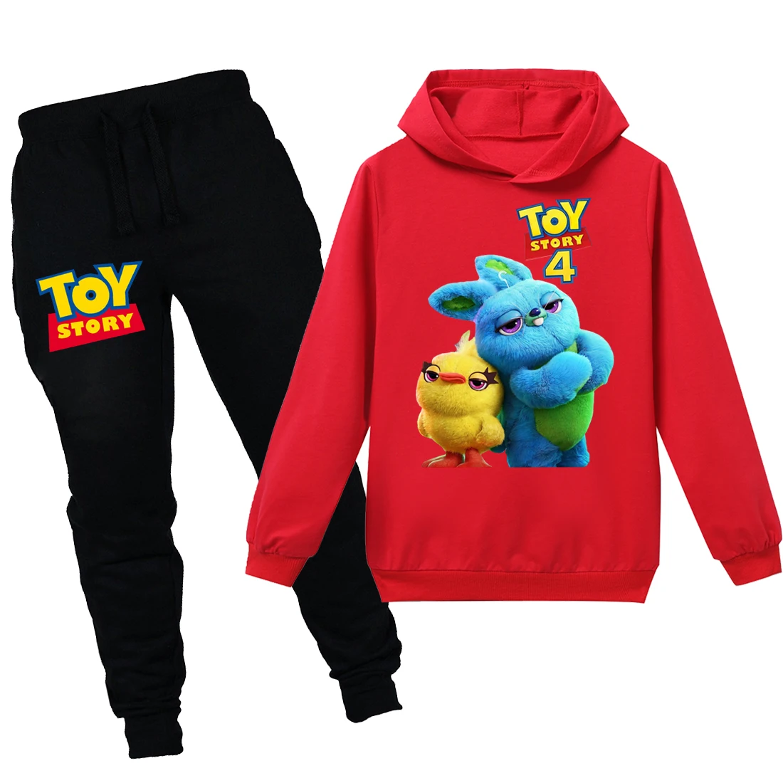 Зимняя одежда для маленьких мальчиков толстовка с капюшоном и длинными рукавами «Toy Story 4», футболка+ штаны комплекты для детей из 2 предметов одежда для маленьких девочек - Цвет: PH1169