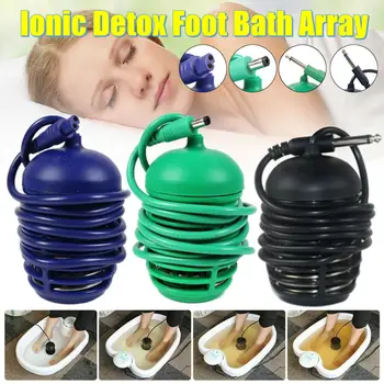 

Detox Foot Bath Arrays Round Stainless Steel Electric Field Head Aqua Spa Cleanse Ion Head Cell Apparatus Ionic Relief Massager