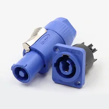 M24 Waterproof Audio Electric Wire AC DC Power Adapter Aviation Connector 3 Pin Industrial Plug Socket Panel Mount 20A 14-12 AWG