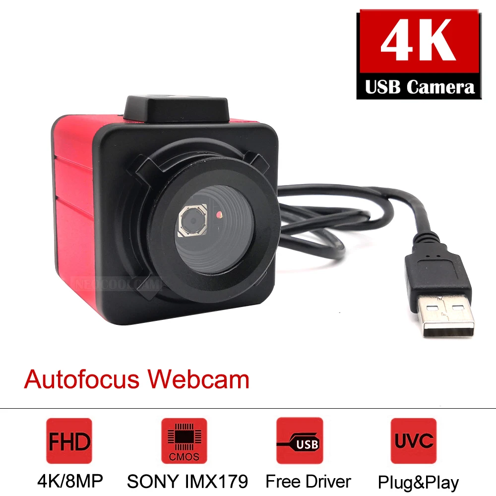Веб-камера NEOCoolcam с автофокусом Full HD 4K USB | Безопасность и защита
