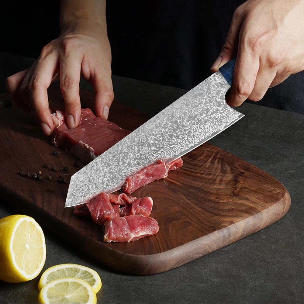 大马士革八角稳定木柄方头8寸祥云纹料理刀详情页_10