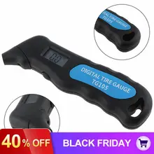 Портативный 0-100PSI ABS прецизионный электронный цифровой манометр для автомобильных шин, измеритель давления, поддержка, 4 единицы, переключение, ЖК-дисплей