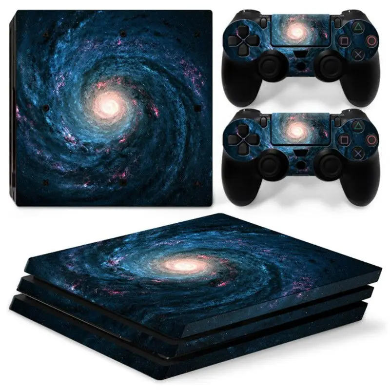 1 Звездное небо Viny Наклейка для PS4 Pro консоль+ 2 контроллера кожи наклейка для sony Playstation 4 Pro Аксессуары для игр - Цвет: 1
