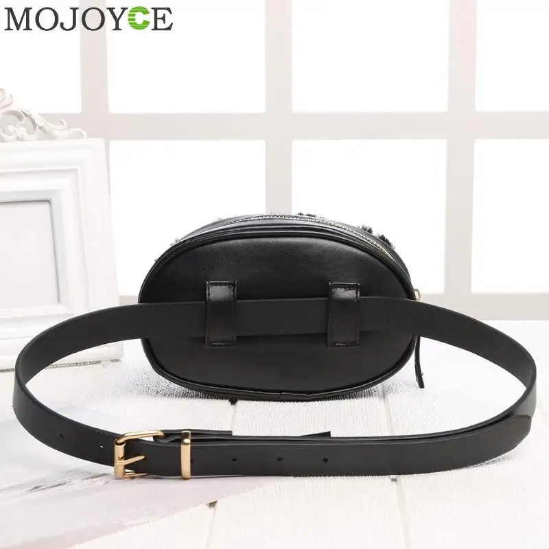 Waist Pack Plush Leather Fanny Pack Chest Bags for Women Ladies Phone Bag Travel Money Belt Bolsa Functional