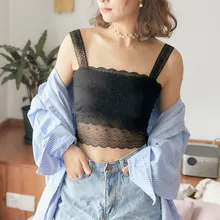 Модная женская однотонная кружевная Сексуальная майка на бретельках, топы для бега, фитнеса, без косточек, мягкая, эластичная и дышащая