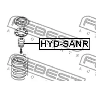 Отбойник амортизатора заднего Hyundai Santa Fe 2.7 06 FEBEST HYD