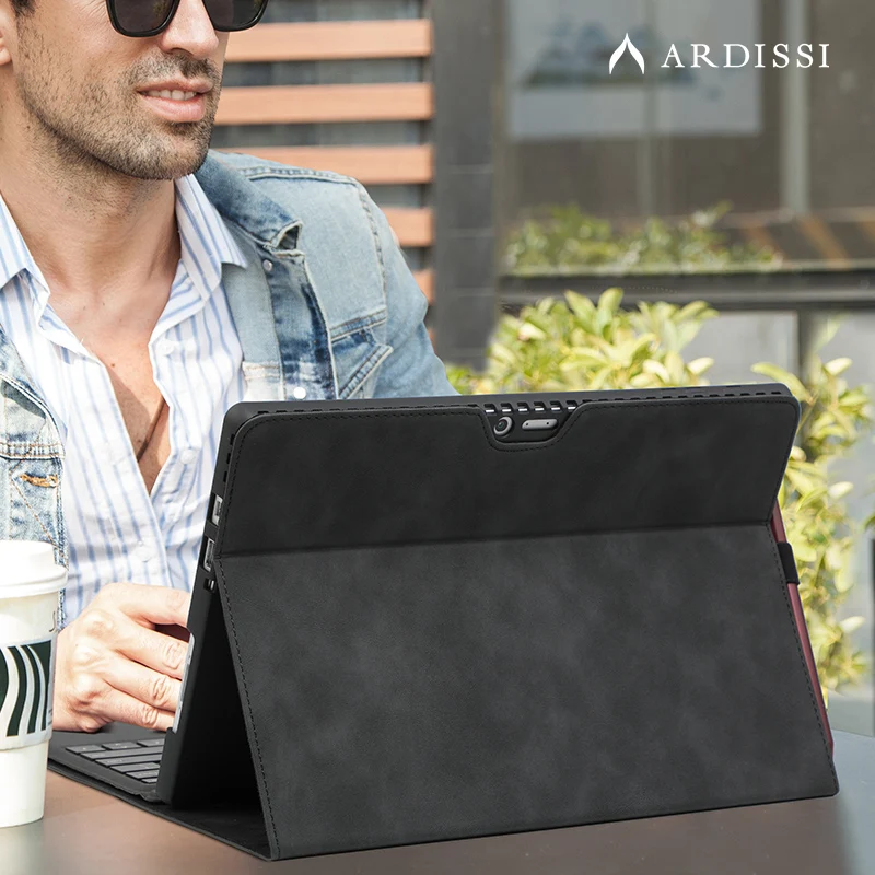 Estojo de Suporte Protetor para Microsoft Surface Pro x go Capa Impermeável Shell Pen Holder 12.3 10 Polegadas