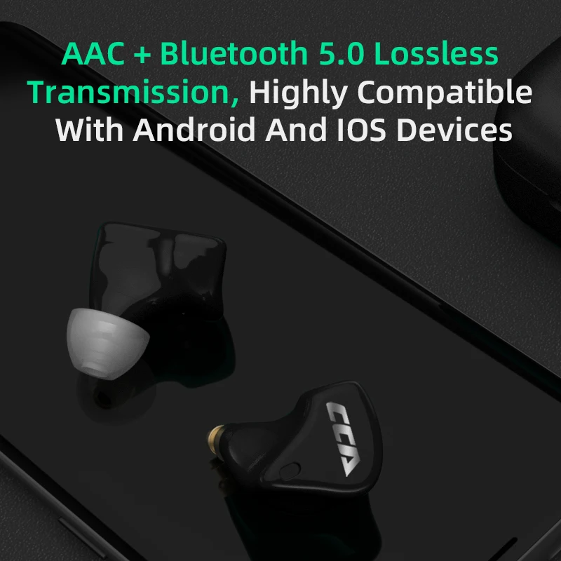 CCA CX10 1DD+4BA Hybrid Driver 5.0 Bluetooth True