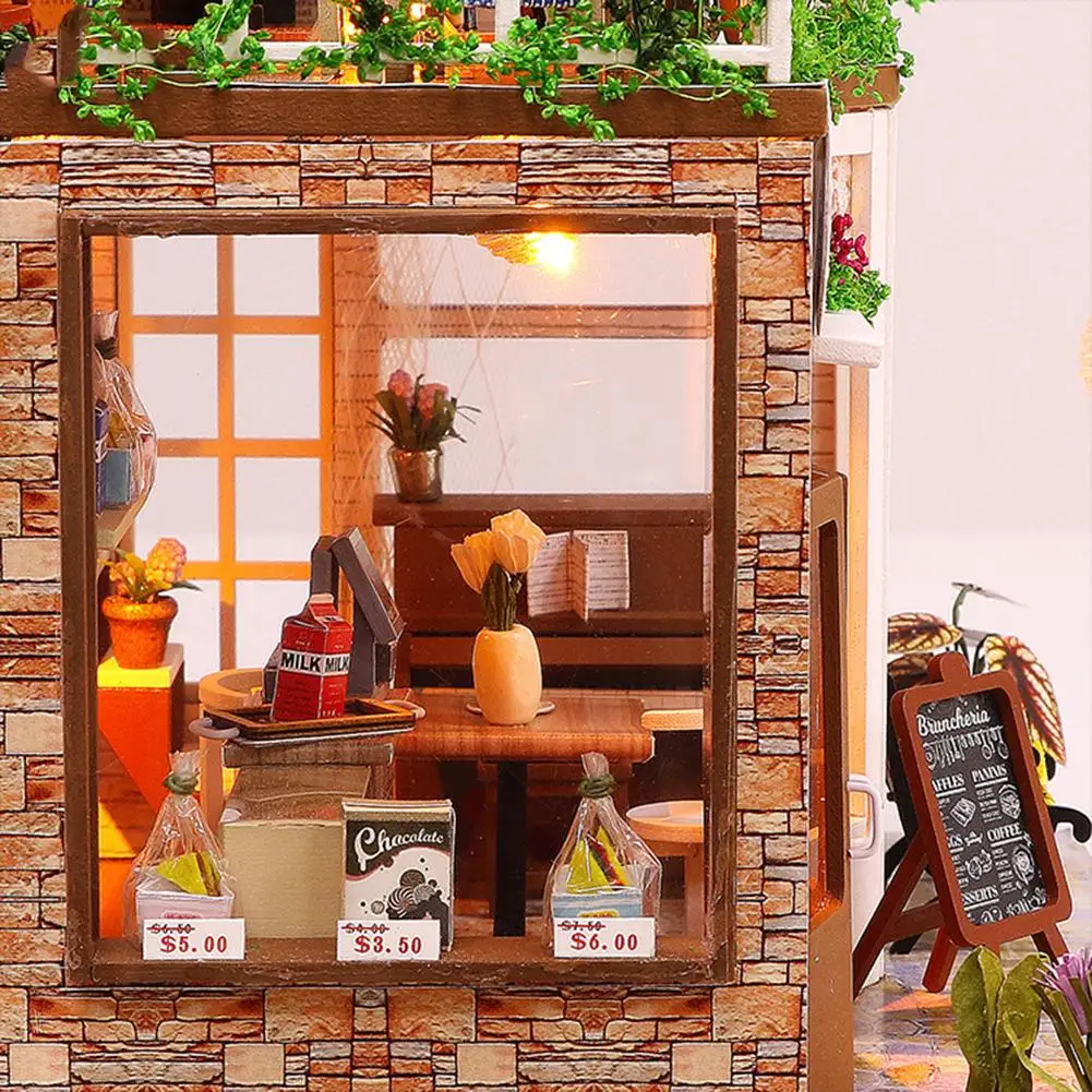 DIY Домик головоломка игрушка инновационная ручная работа Кукольный дом подарок на день рождения для детей взрослых ручной кукольный домик набор мебели