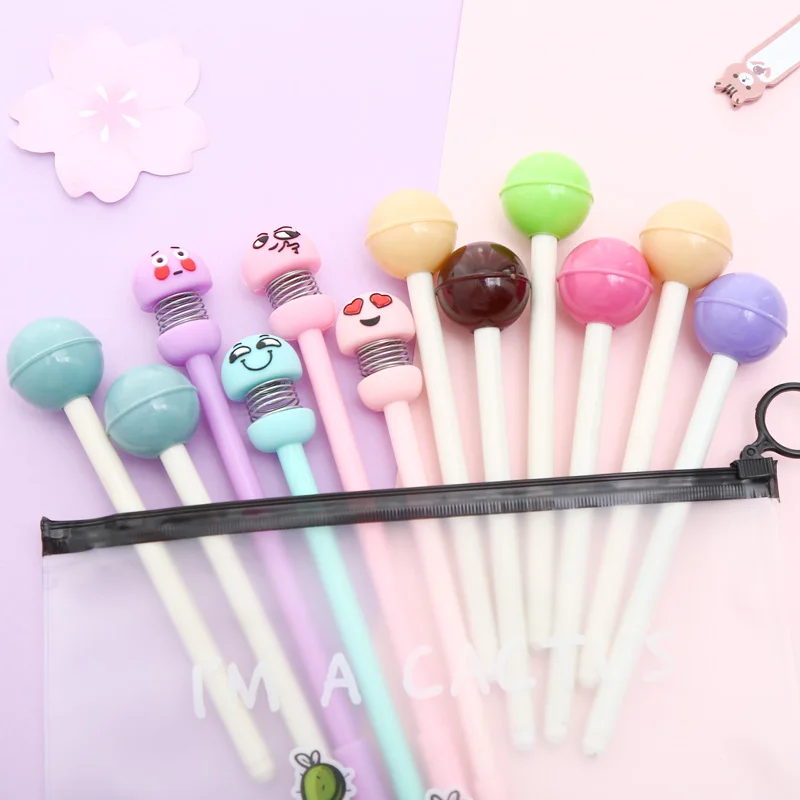 Набор гелевых ручек для смешивания, 12 шт., Kawaii, мультяшная, креативная, милая, крутая, фламинго, авторучка, чернильные ручки, офисные, стационарные, поставка с сумкой для карандашей - Цвет: 2