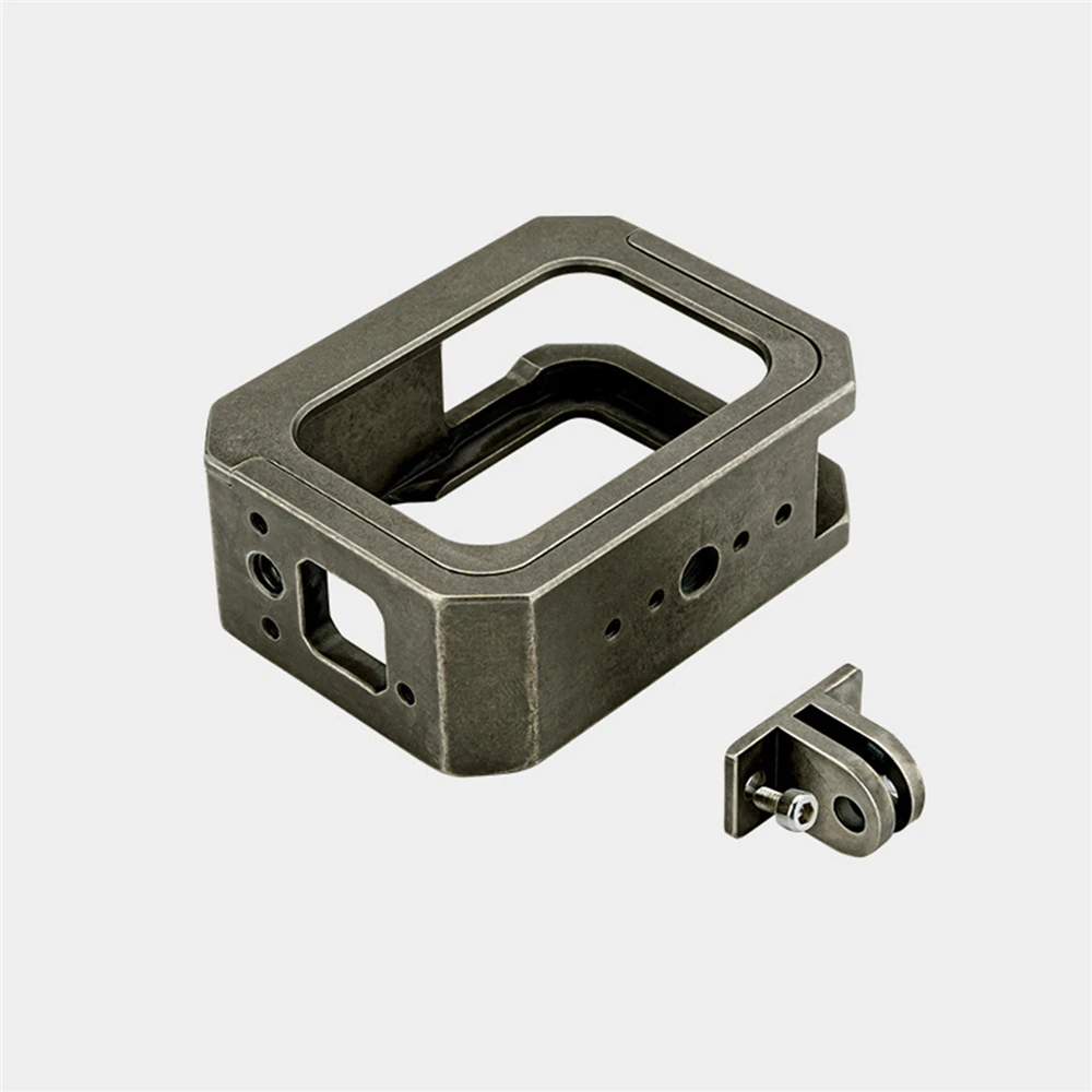 Для камеры GoPro Hero 8 защитная рамка из алюминиевого сплава Вертикальная Горизонтальная клетка для камеры с аксессуарами для холодного башмака