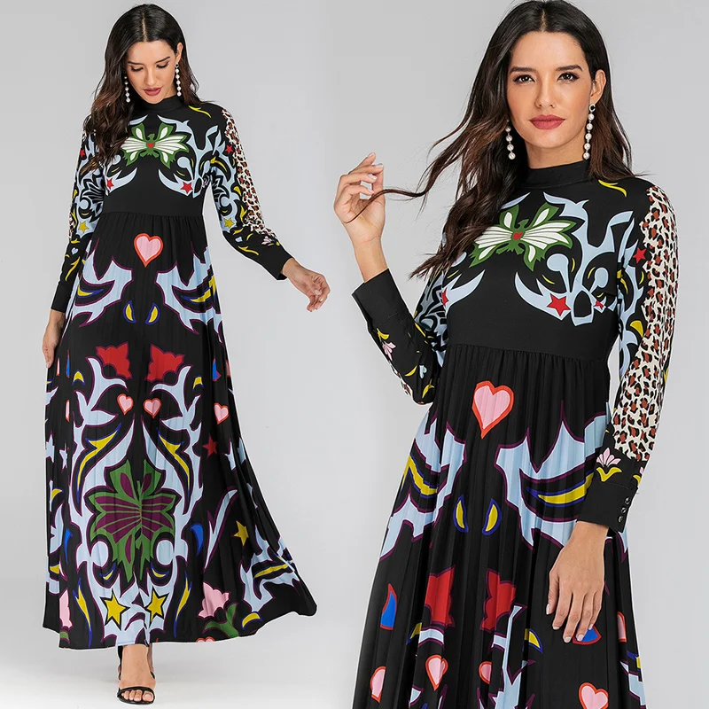 Женское модельное платье макси элегантное винтажное в пол стиле пэчворк с