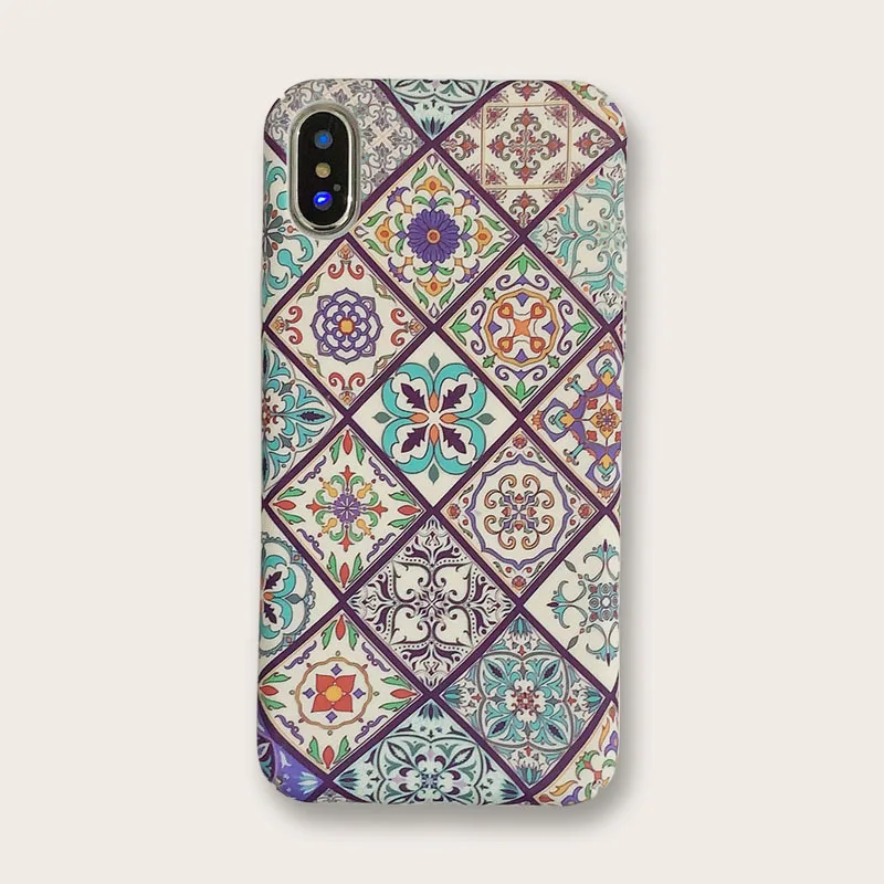 

Creative hard shell luminous pattern pattern mobile phone protective case for iphone6 /7/X TPU all-inclusive mobile phone cas