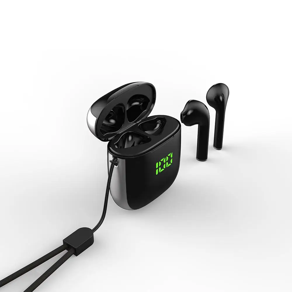 MeterMall WK-60 TWS беспроводные наушники Bluetooth 5,0 наушники со светодиодным дисплеем с шумоподавлением Спортивная гарнитура