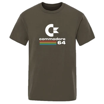 

Male Commodore T-shirts 2020 Harajuku Fashion Clothing Leisure Streetwear Men Summer Outwear Camisetas Casual Harajuku Homme
