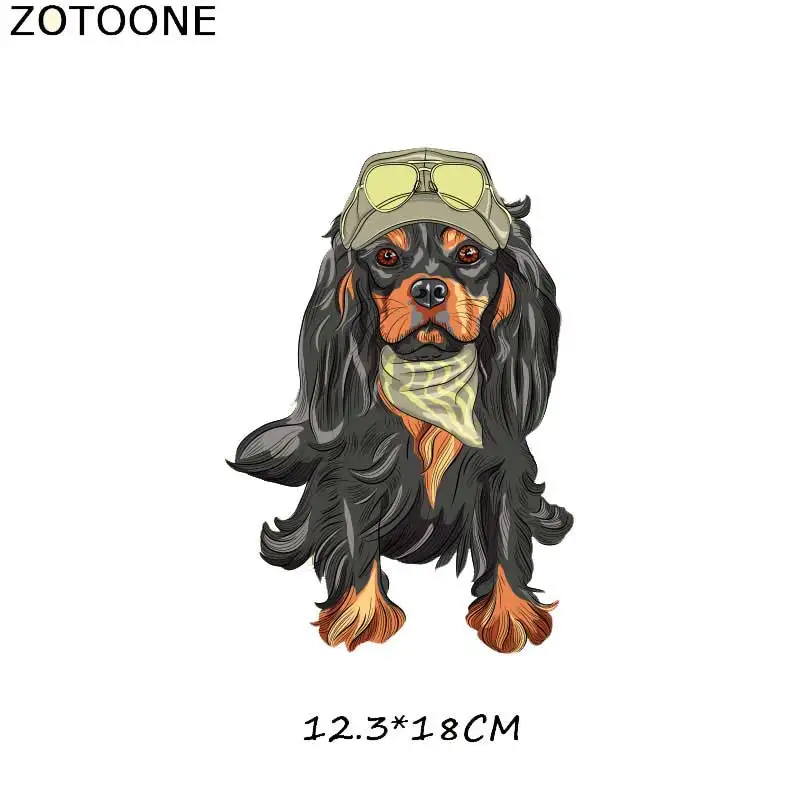180 ZOTOONE милая собака мультфильм Железная на патч для детей наклейка на одежду DIY животных Тепловая аппликация передачи для футболки с принтом G - Цвет: 180