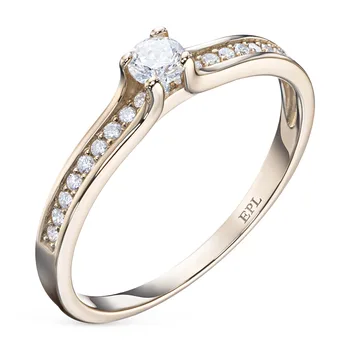 

A ring of red gold with diamonds e0201kts04181800