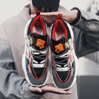 

2020 New Arrival Brand Casual Shoes Men Spring Autumn Fashion Sneakers Man Comfortable Breathable Anti-Skid Trainer Sports Shoes