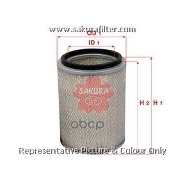 Air filter A6012 Sakura art. | Автомобили и мотоциклы