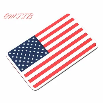 

1pc United States American Flag Car stickers For Cadillac Buick Chevrolet Lincoln Chrysler for Jeep Auto Badge Decal car-styling